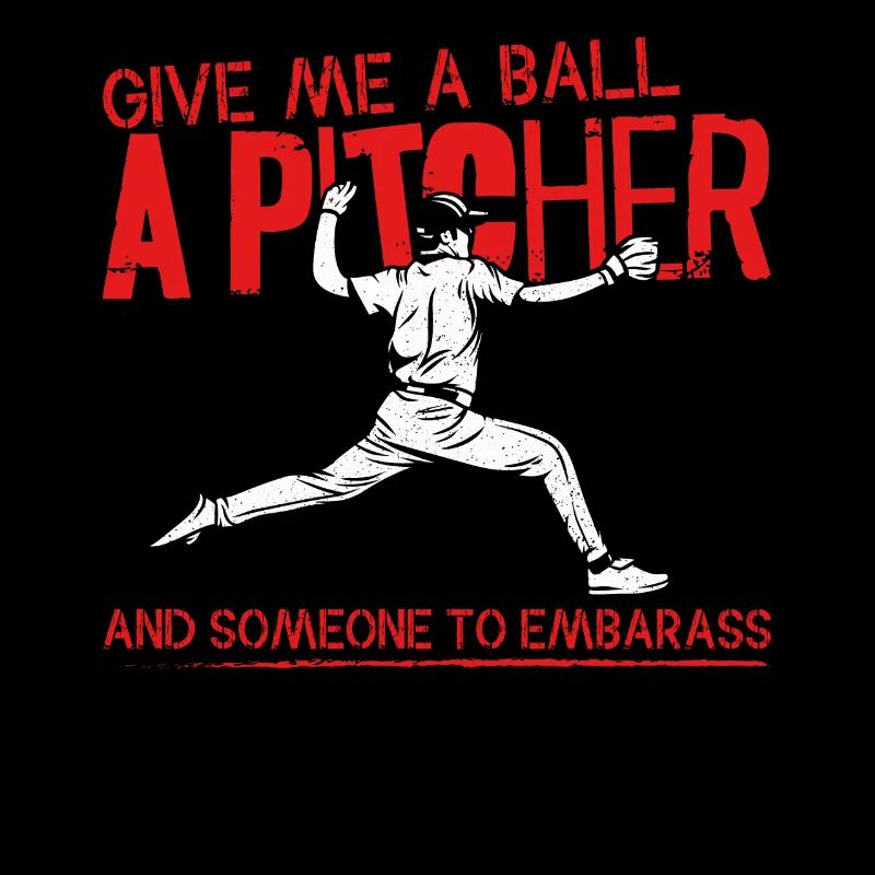 Baseball Fan Pitcher Vintage Give