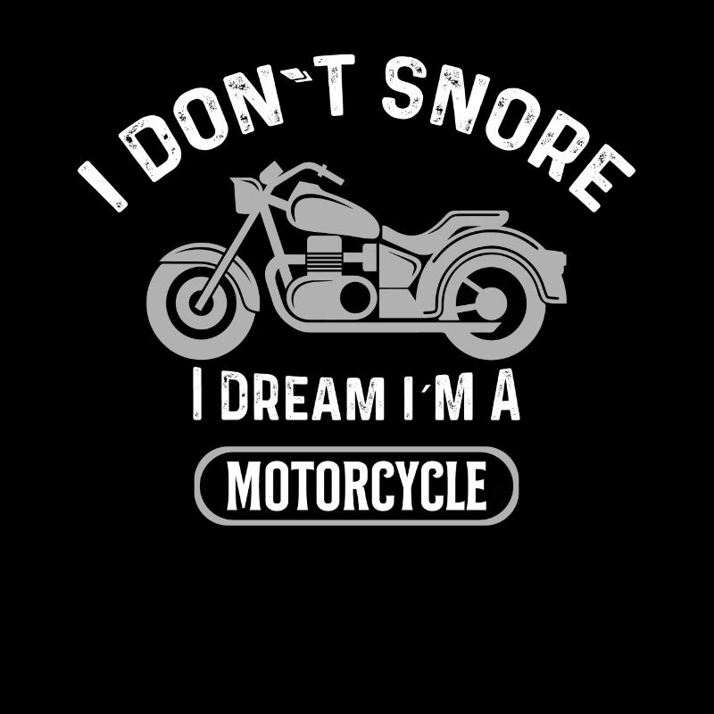 Ich Schnarche Nicht Ich Träum Ich Bin Ein Motorrad