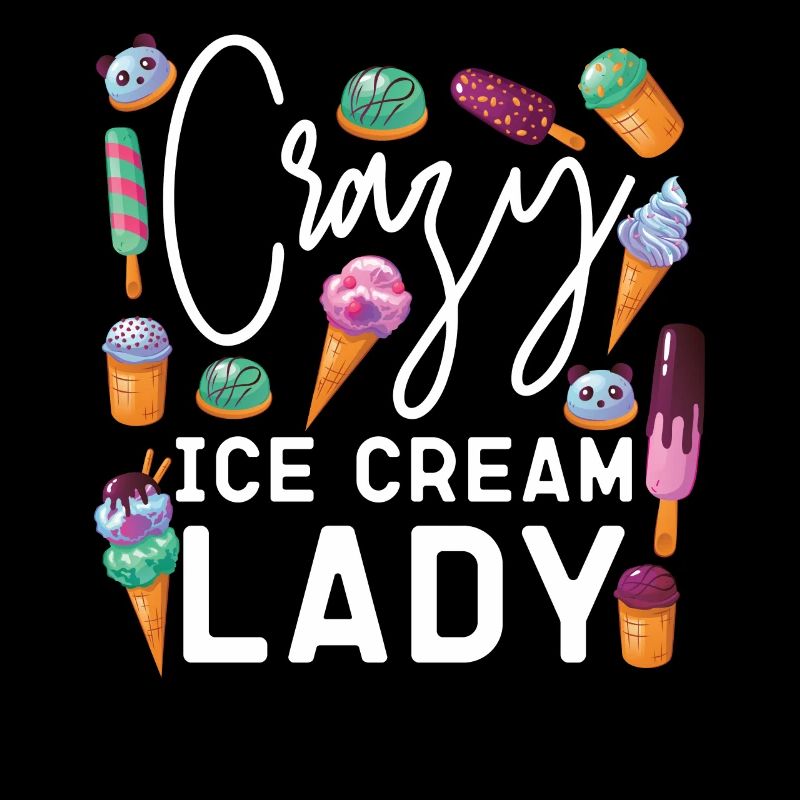 Crème glacée Fille Cône Popsicle Crazy