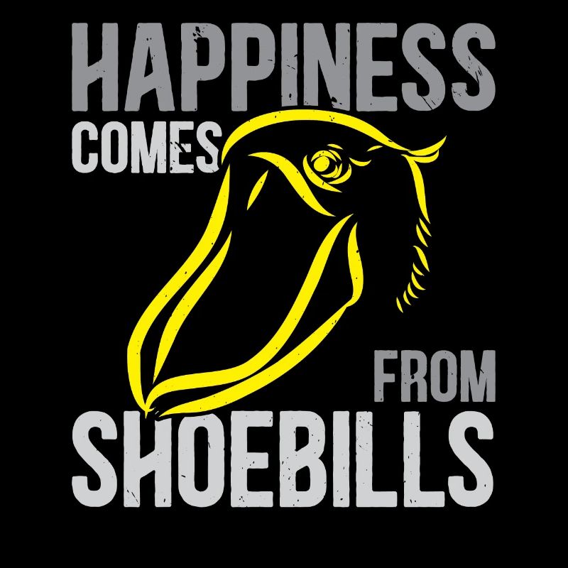 Happiness comes from shoebeaks Stork Whale