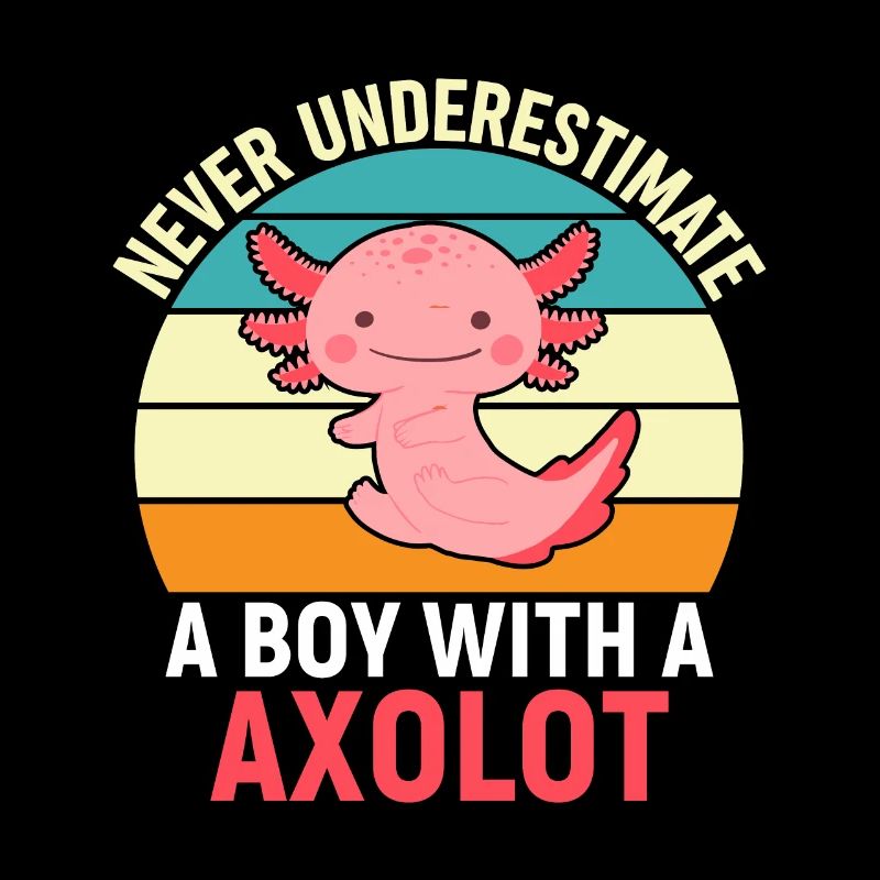 Never underestimate a boy with axolotl