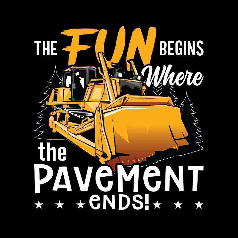 Bagger Bulldozer Planierraupe Bauarbeiter Geschenk