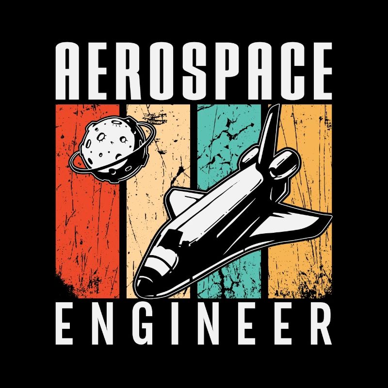 Aerospace Engineer Rocket Space Engineering Retro