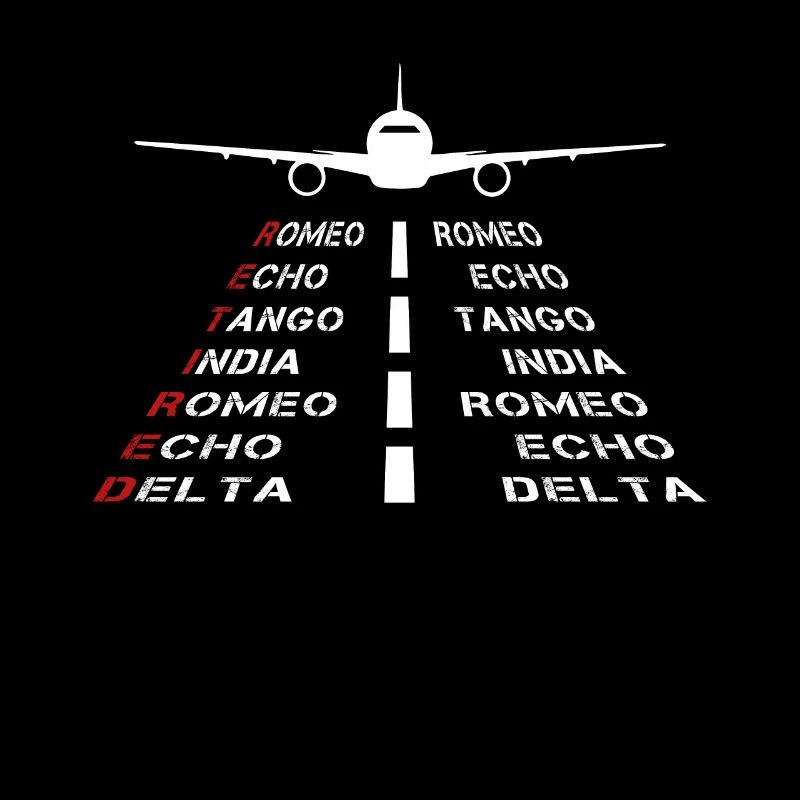 Retired Pilot Phonetic Alphabet Aviation Plane