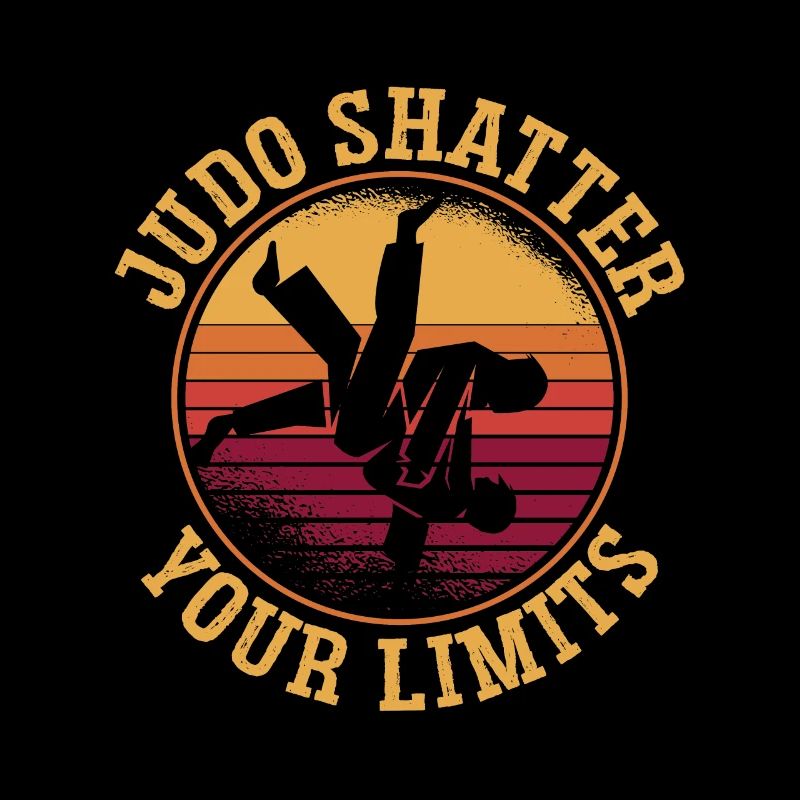 Judo Briser Vos Limites Combattant Karaté Rétro