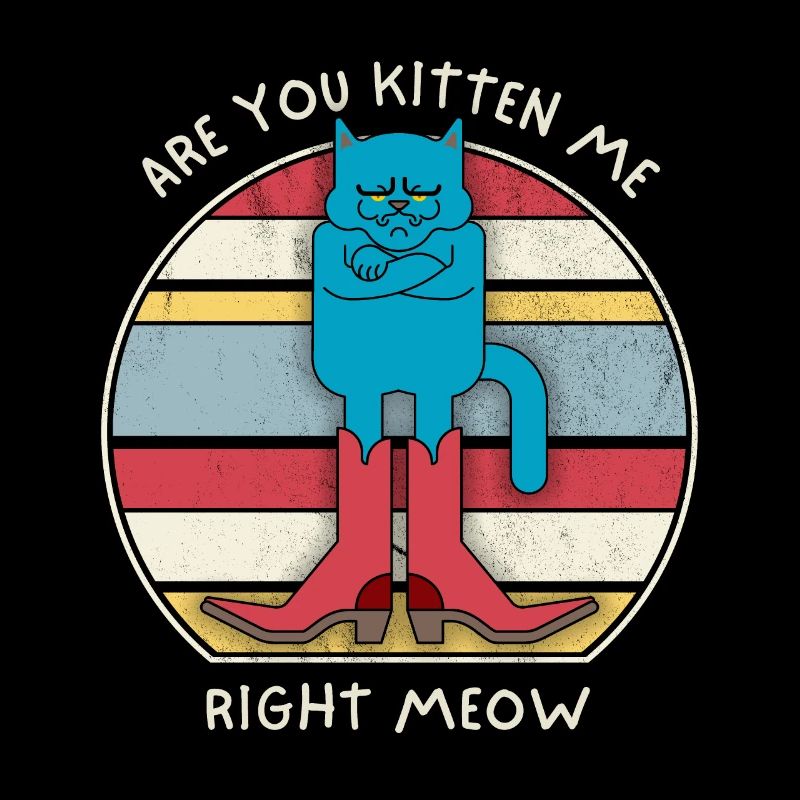 Lustiger Katzen-Spruch, Katze, Kater Stiefel, Pun