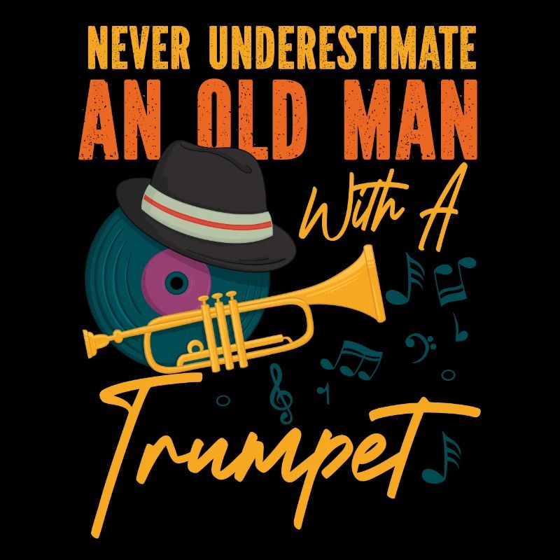 Trumpet Player Dad Father Retired