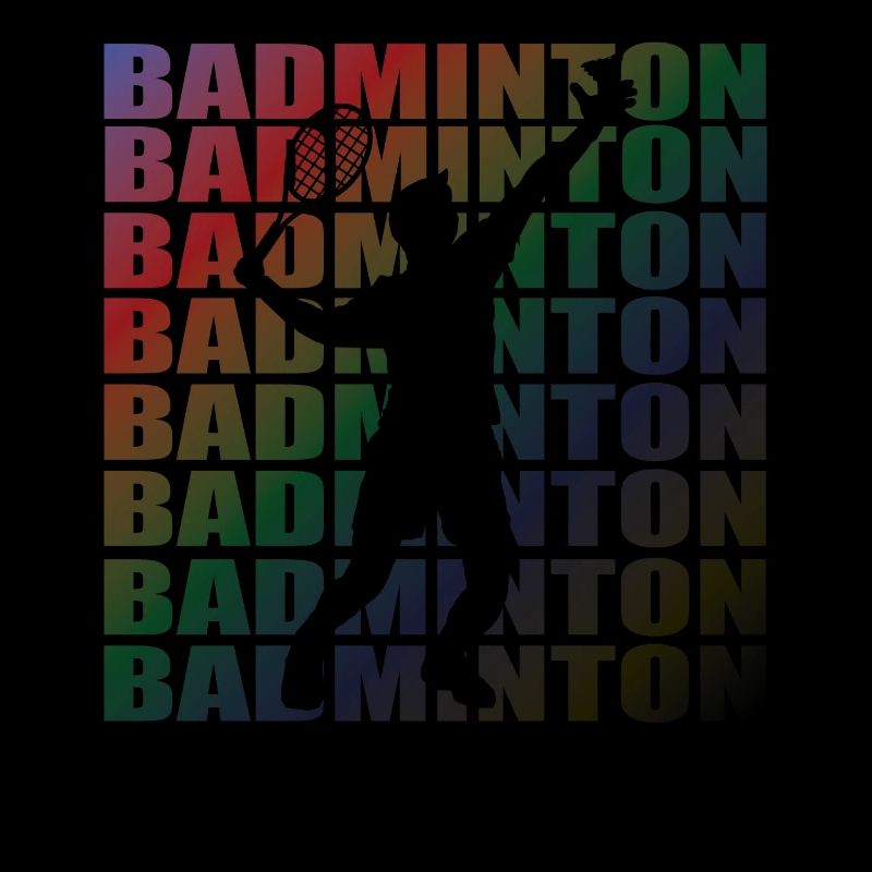 Conception d’idée cadeau de joueur de badminton