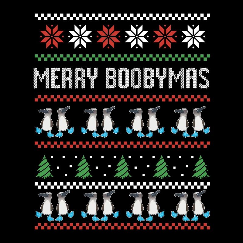 Blue Footed Booby Bird Ugly Christmas Sweater