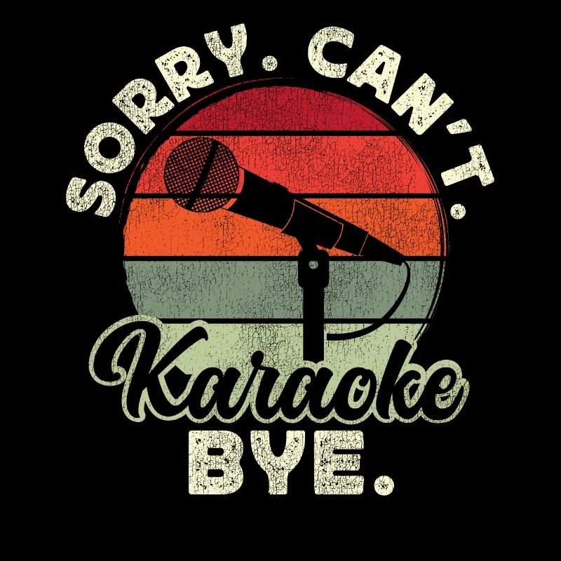 Karaoke Singer 80s Retro Vintage