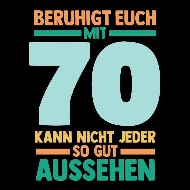 Siebzig 70 Jahre Siebzigster Geburtstag