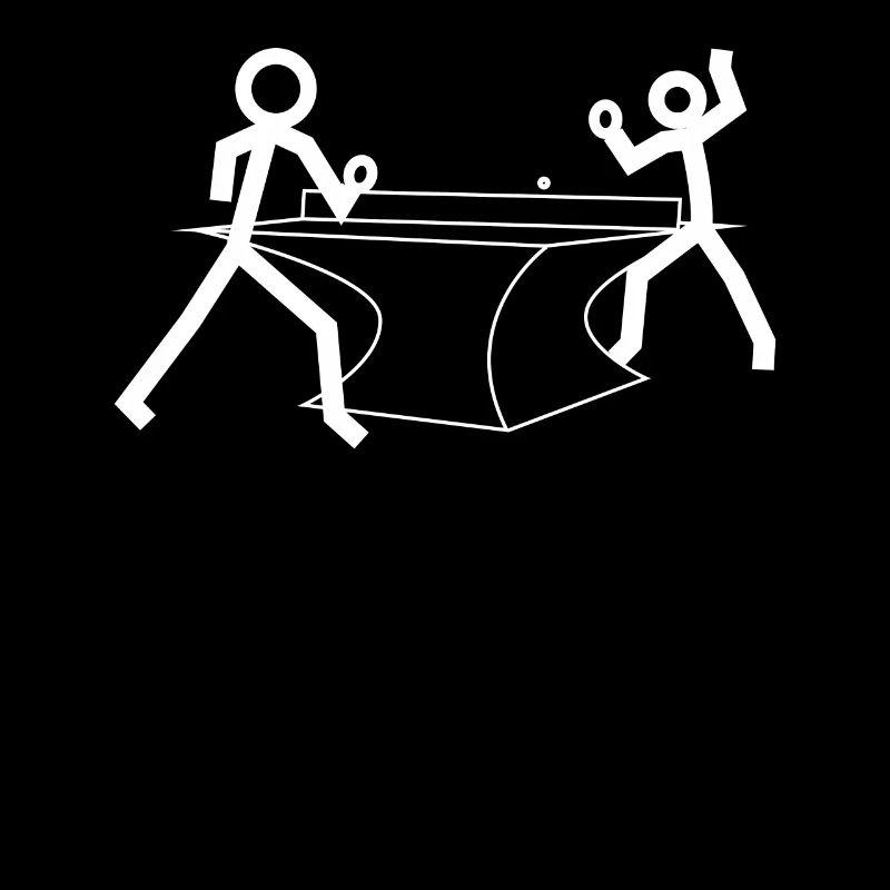 Table tennis stick figures