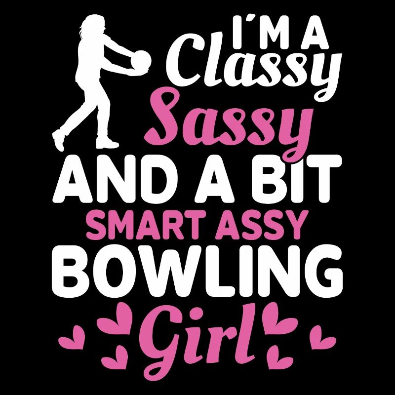 Ich Bin Ein Elegantes Freches Bowling Mädchen