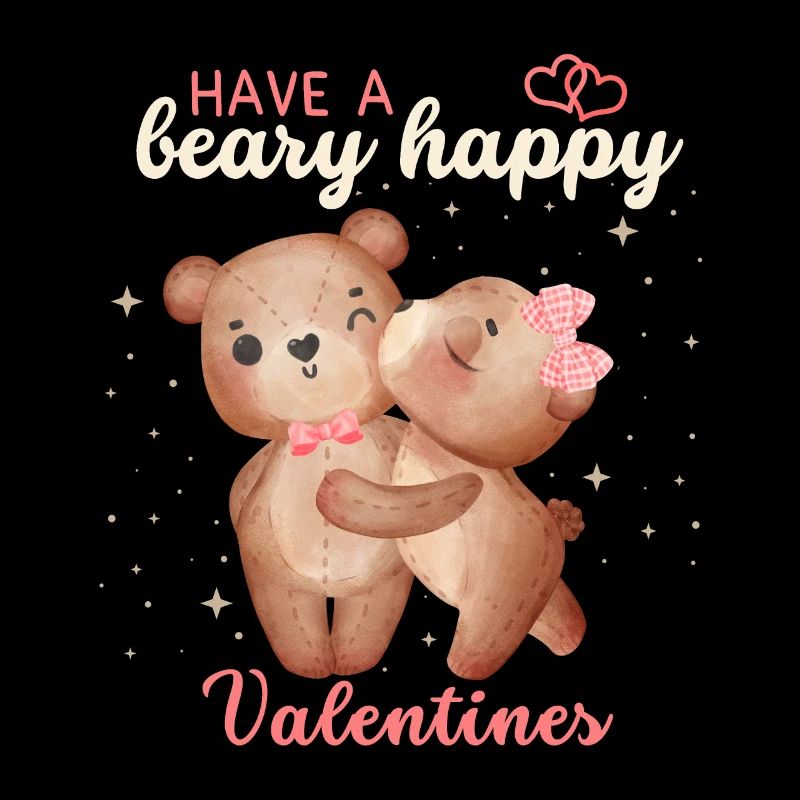 Valentinstag Bären, Teddybären, Liebe-Love, Spruch