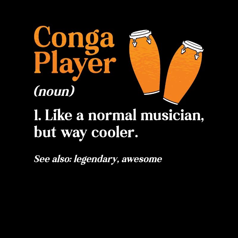 Joueur de conga comme un instrument de percussion normal