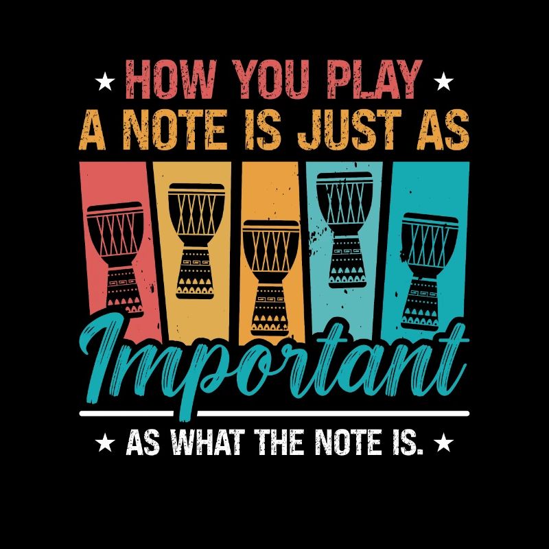 Djembé Comment vous jouez une note Rétro Drums Instrument