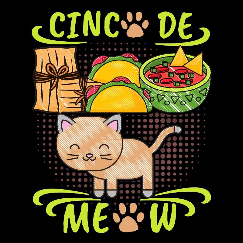 Cinco-de-Mayo, Mexiko, lustige Katze, Spruch