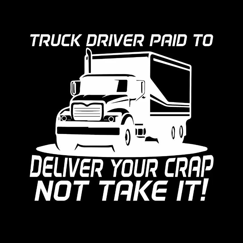 Chauffeur de camion qui est payé pour cela