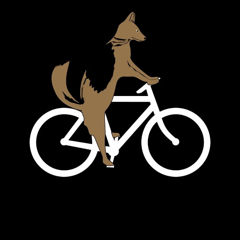 Schäferhund auf Fahrrad