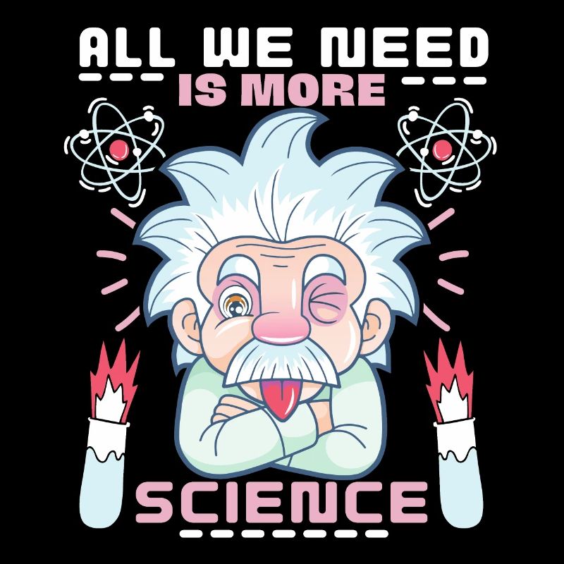 Wissenschaftler Spruch, Chemie, Physik Comic