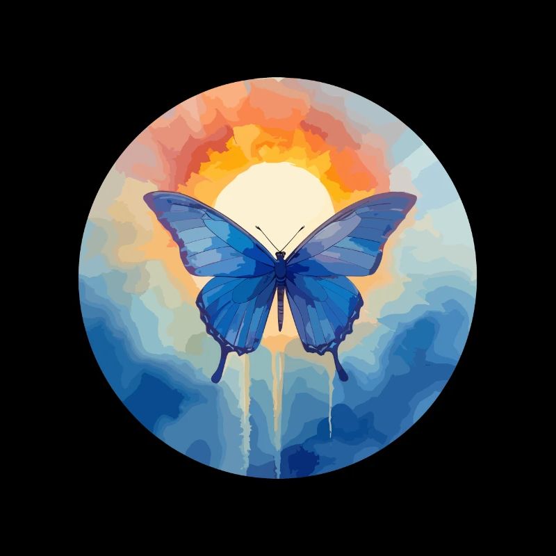 Blauer Morpho-Schmetterling