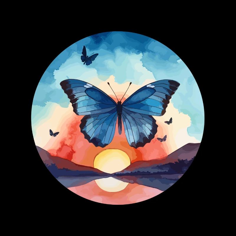 Morpho Papillon Bleu
