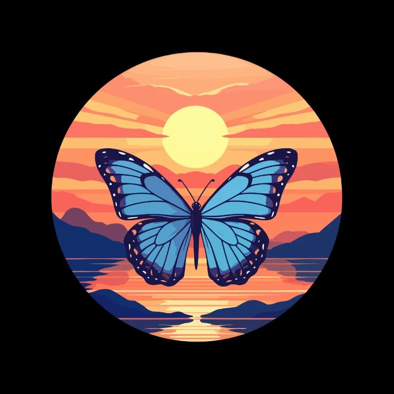 Blauer Morpho-Schmetterling