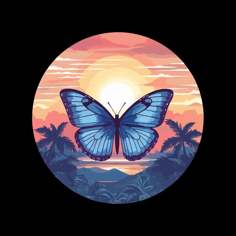 Blauer Morpho-Schmetterling