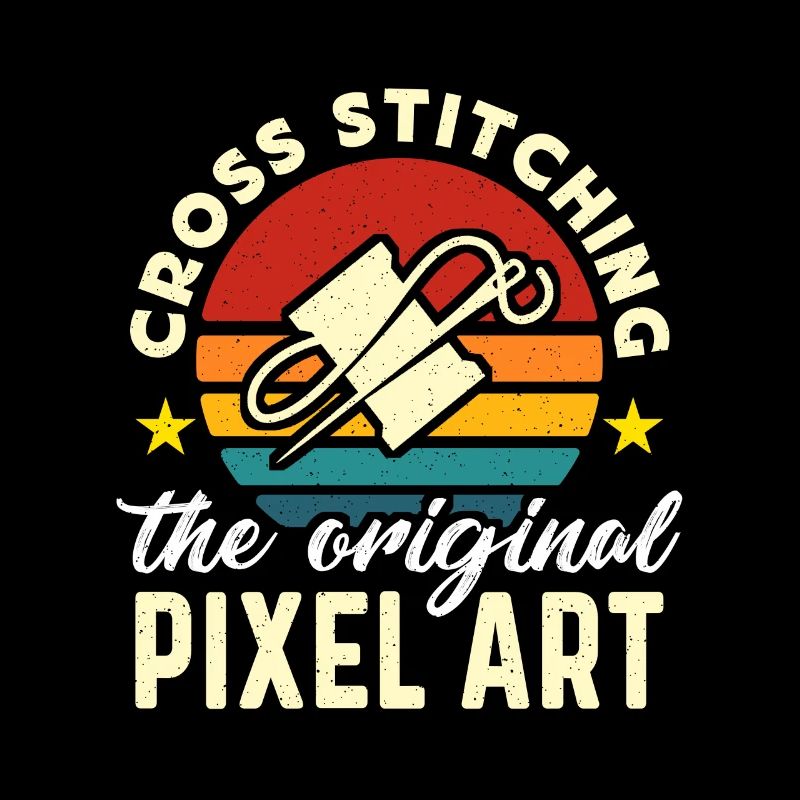 Cross Stitching The Original Pixel Retro Knitting