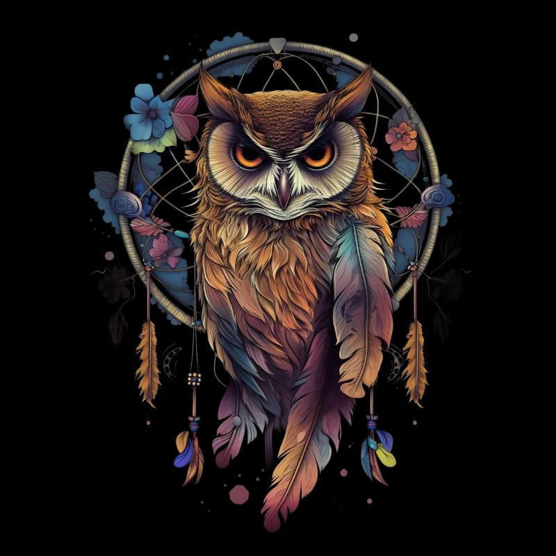 Eule Traumfänger Vogel Federn