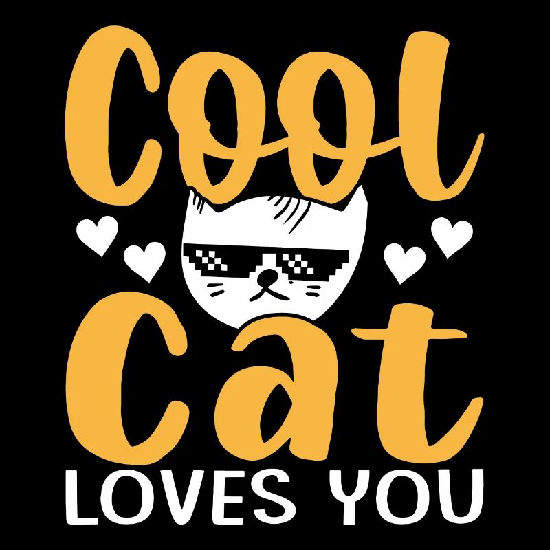 Coole Katze Liebt Dich