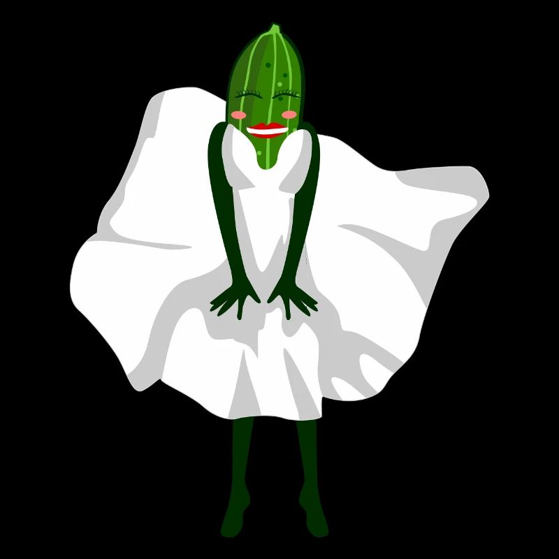 Gurke mit Kleid Gurken