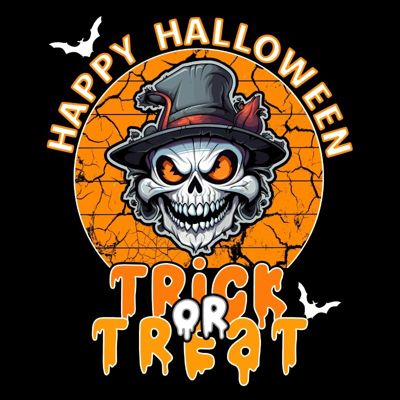 Halloween Design Squelette effrayant