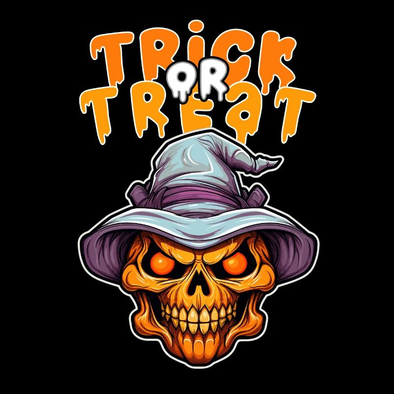 Halloween Design Squelette effrayant