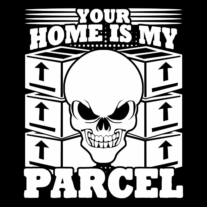 Parcel deliverer Skull parcel carrier
