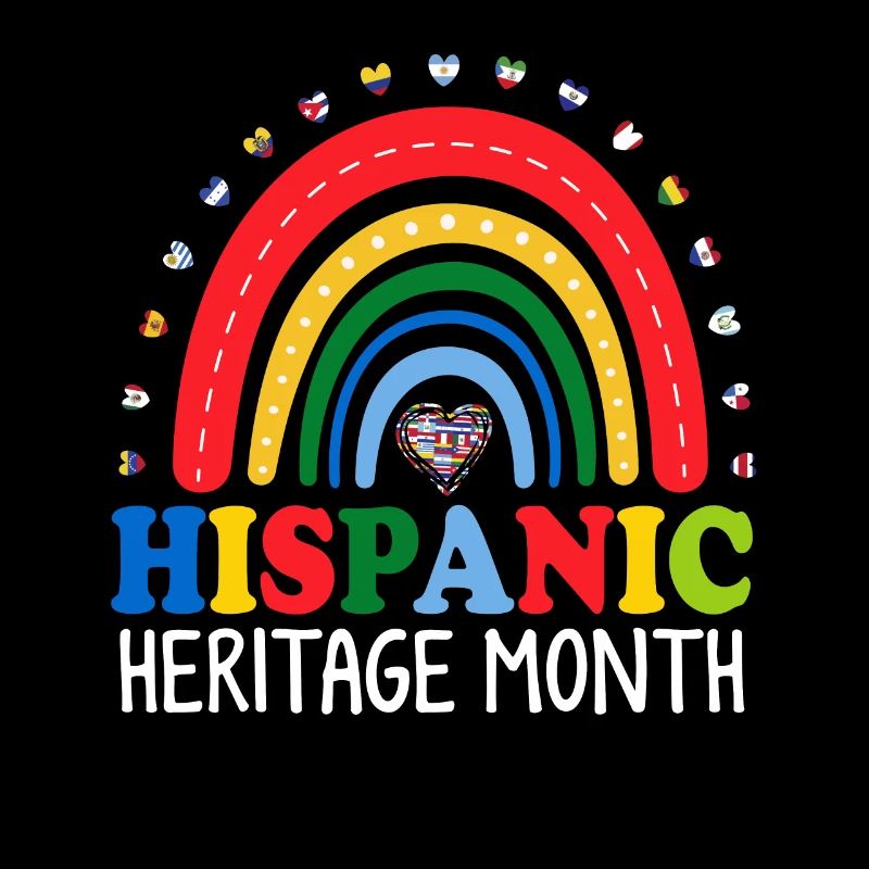 Hispanic Heritage Month Spanischer Regenbogen Latino