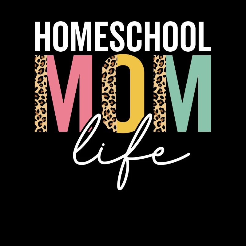 École à la maison Mom Vie Drôle Maman Léopard École à domicile