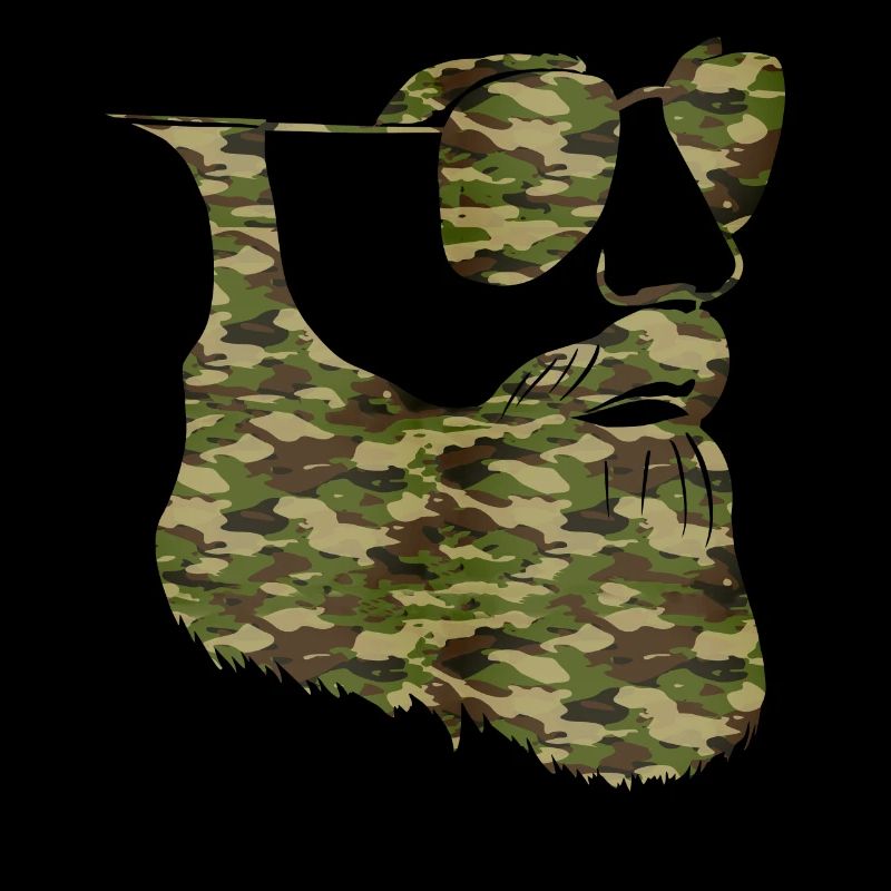 Beard Lover Bearded Man Camo