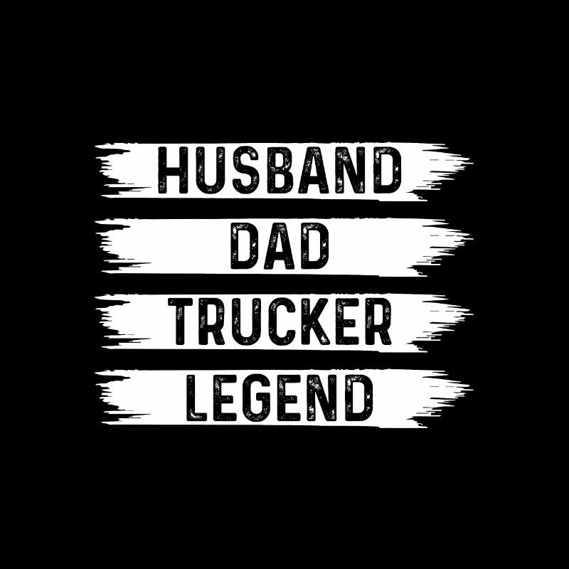 Husband Dad Trucker Legend