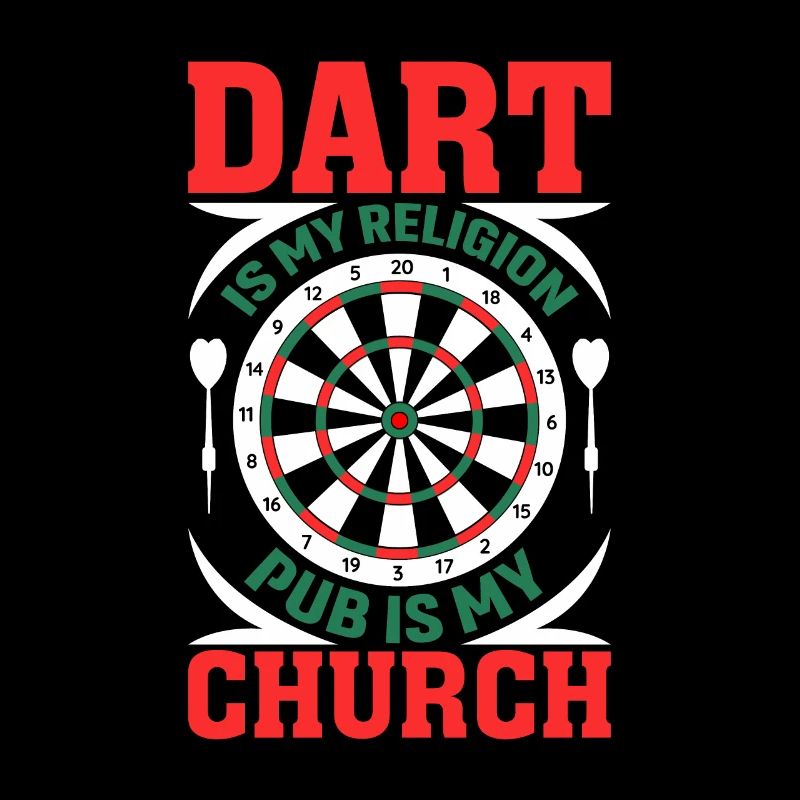 Dart est ma religion Le pub est mon église