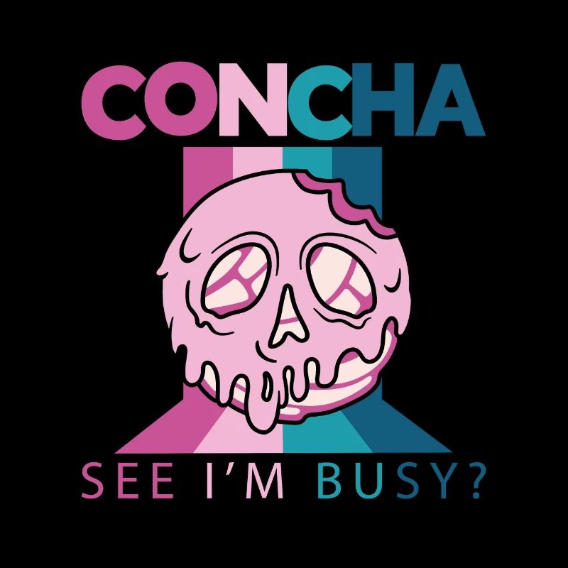 Concha See I'm Busy Sweet Shell Bread Pastry Lover