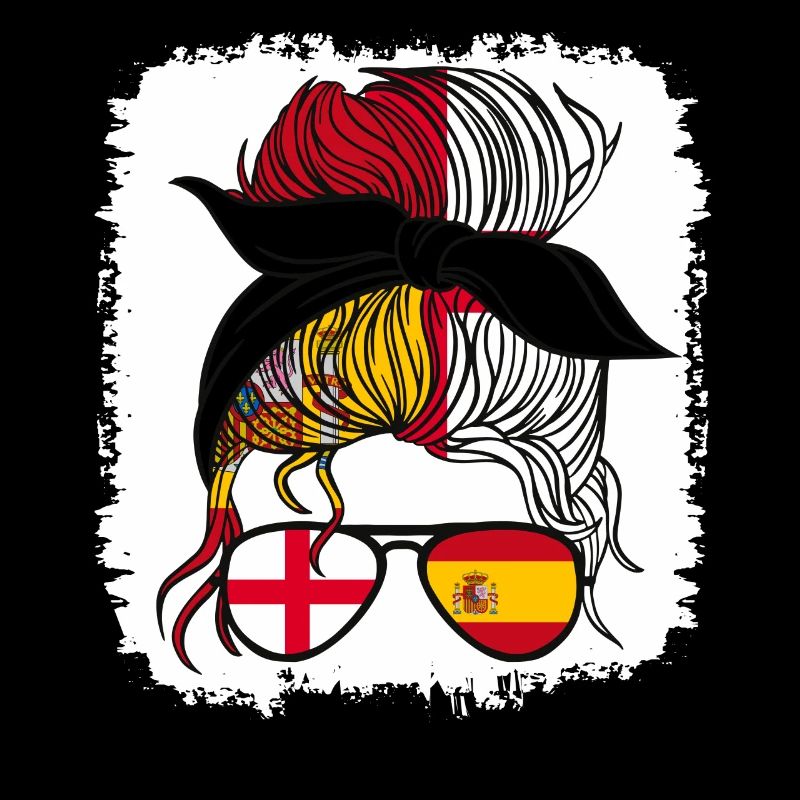 España Halb Spanisch Halb Englisch Mädchen Spanien