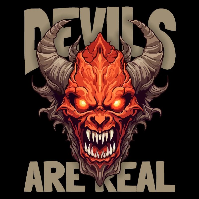 Horror, Teufel-Devil, lustiger Teufel Spruch