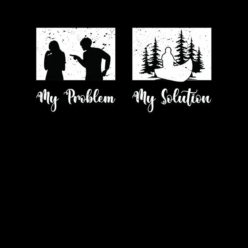 Kayaker My Problem My Solution Pictogram Mom Dad