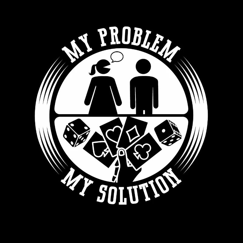 Poker Dice Player My Problem My Pictogram Dad Mom