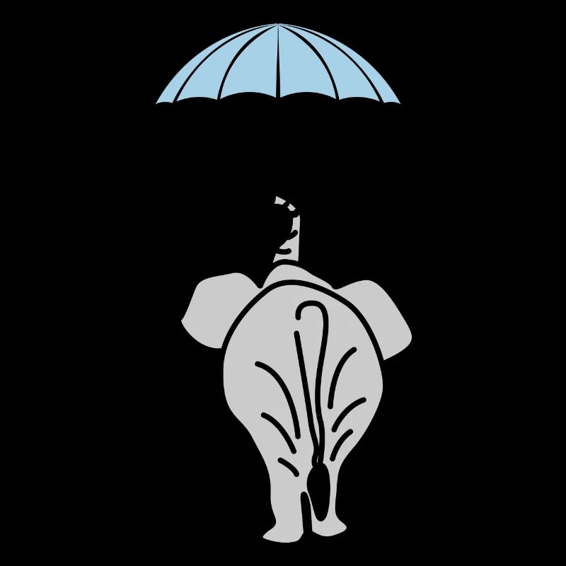 Eléphant avec parapluie Eléphants
