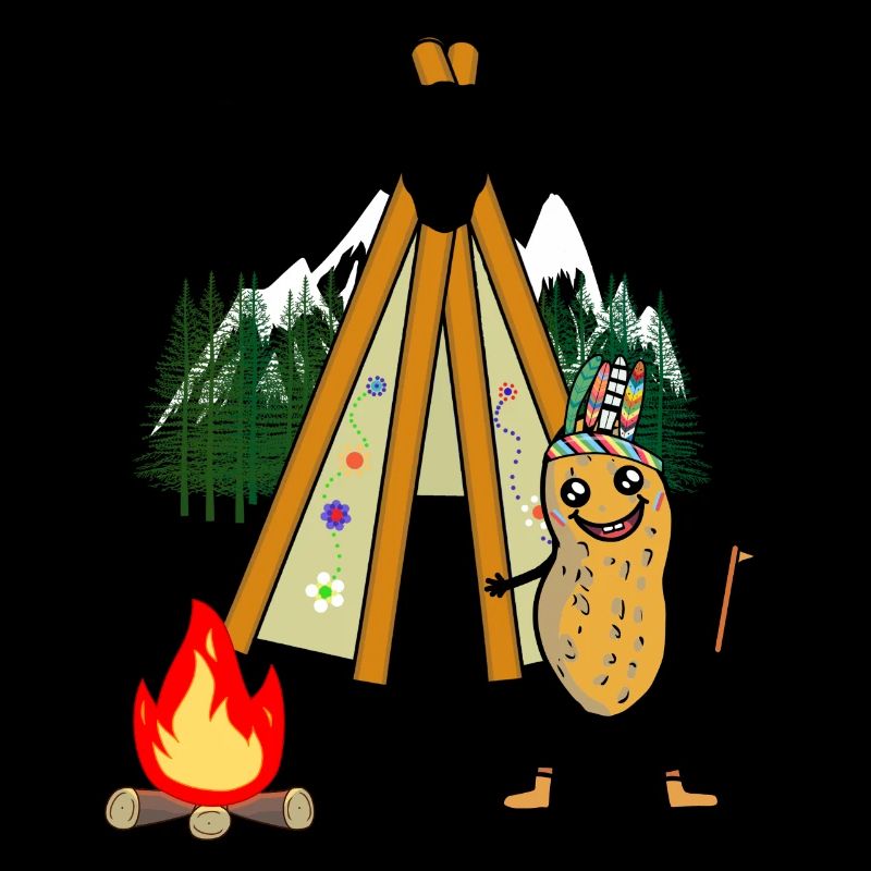 Teepee Peanut Wild West Campfire Warrior Nut