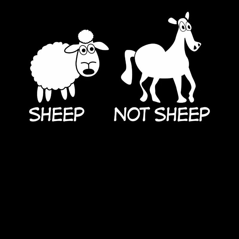 Moutons et chevaux