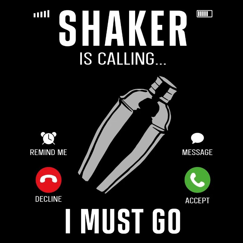 Bartender Mixologist Phone Display