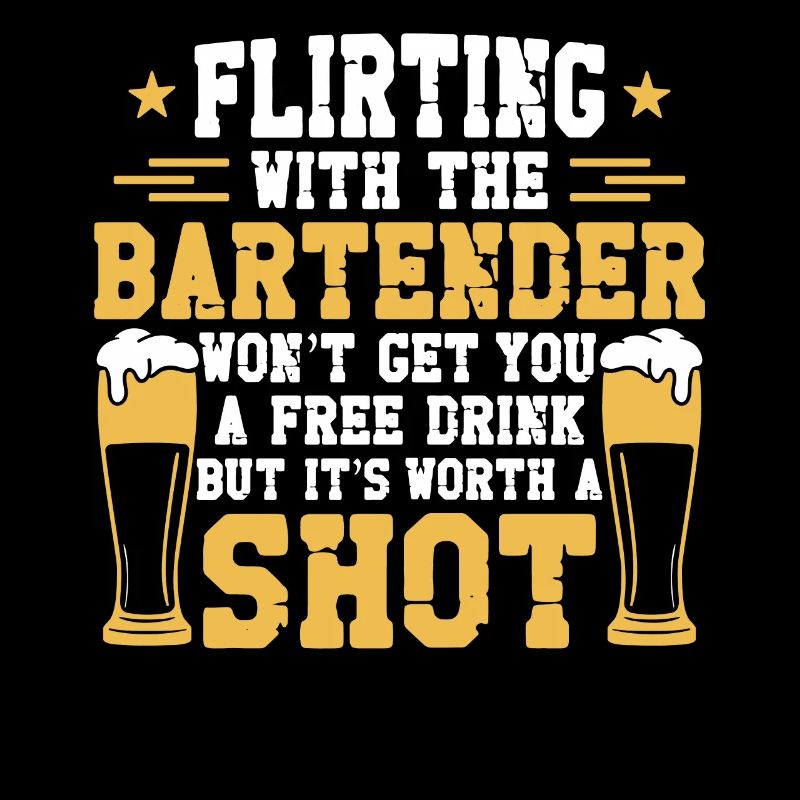 Bartender Mixologist Flirting With
